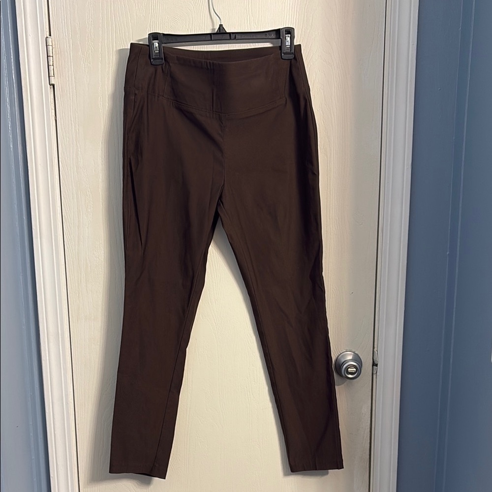 Worthington Dark Brown Cropped Pants - Picture 1 of 6